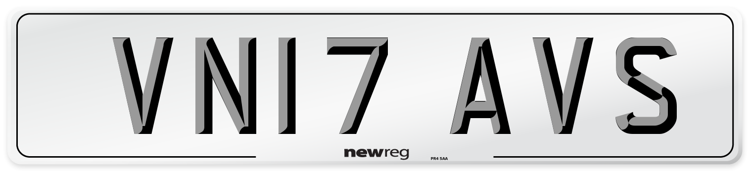 VN17 AVS Number Plate from New Reg